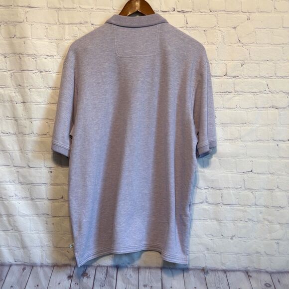 Tommy Bahama Mens Size XL Island Zone Polo Shirt Knit Light Blue Supima Cotton - Picture 4 of 8